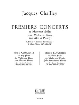 CHAILLEY J. - PRIMEROS CONCIERTOS -