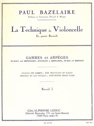 BAZELAIRE P. - TECNICA V.1 ESCALAS Y ARPEGIOS -