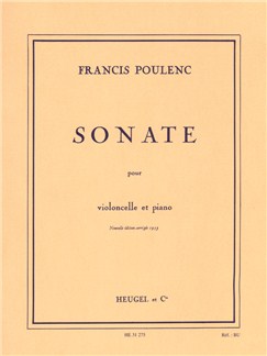 POULENC F. - SONATA VIOLONCHELO
