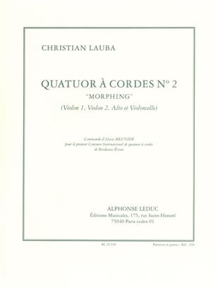 LAUBA C. - CUARTETO Nº2 (SC+PT)            2V/VA/VC -