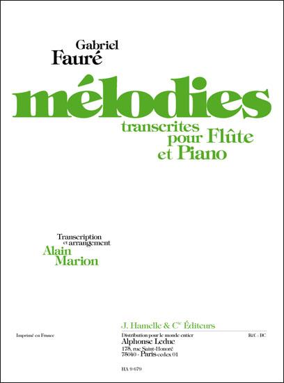 FAURE G. - MELODIAS V.1 (FL/P)