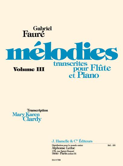 FAURE G. - MELODIAS V.3 (FL/P)