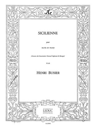 BUSSER H. - SICILIANA - OP.60