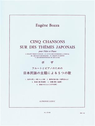 BOZZA E. - CANCIONES SOBRE TEMAS JAPONESES (5) -