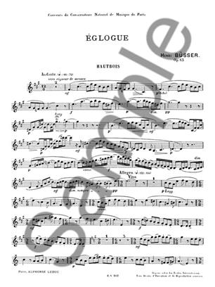 BUSSER H. - EGLOGA - OP.63