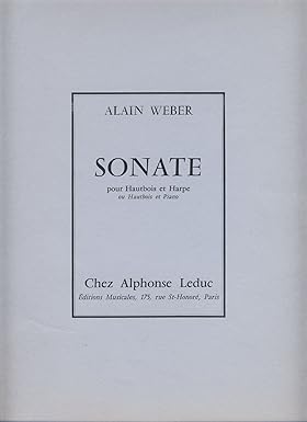 WEBER A. - SONATA - (OBOE/PIANO)
