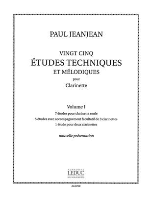 JEANJEAN P. - ESTUDIOS TECNICOS Y MELODICOS V.1 (25) -