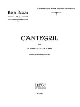 BUSSER H. - CANTEGRIL - OP.72