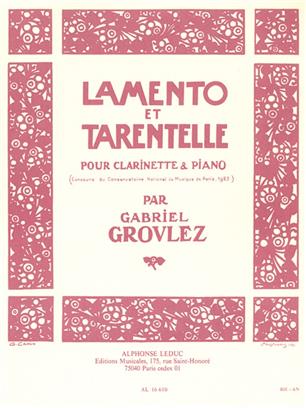 GROVLEZ G. - LAMENTO Y TARANTELLA -