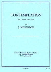 MENENDEZ J. - CONTEMPLACION - DESCATALOGADO