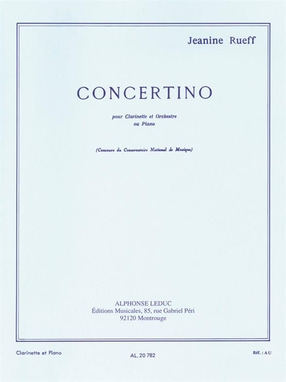 RUEFF J. - CONCERTINO CLARINETE - OP.15