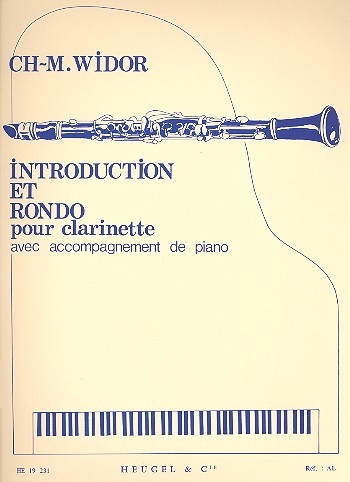 WIDOR CH.M. - INTRODUCCION Y RONDO - OP.72 - CLARINETE Y PIANO