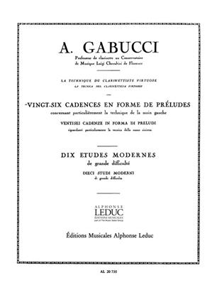 GABUCCI A. - CADENCIAS EN FORMA DE PRELUDIOS (26) -