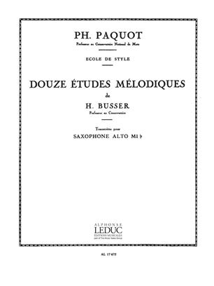 BUSSER H. - ESTUDIOS MELODICOS (12) -