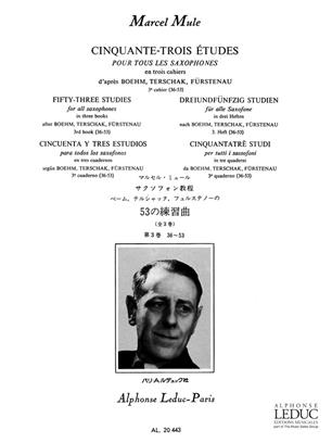 MULE M. - ESTUDIOS V.3 (36-53) (53)  BOEHM, TERSCHACK, FURSTENEAU -