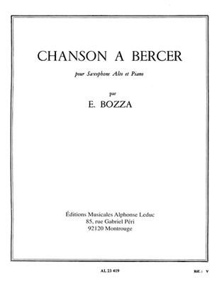 BOZZA E. - CHANSON A BERCER -
