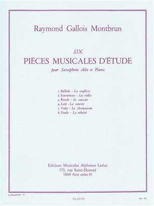 GALLOIS MONTBRUN R. - PIEZAS ESTUDIO (6) -SAX