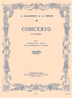 GLAZUNOV A. (PETIOT) - CONCIERTO MIb OP.109