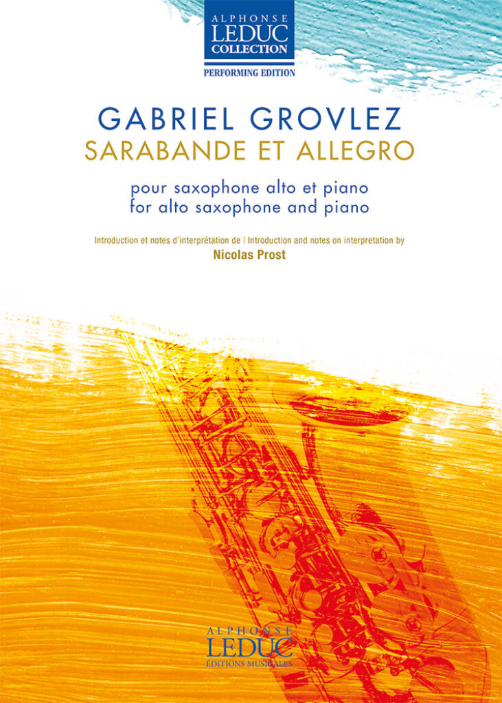 GROVLEZ G. - SARABANDA Y ALLEGRO - (SAXO /P)