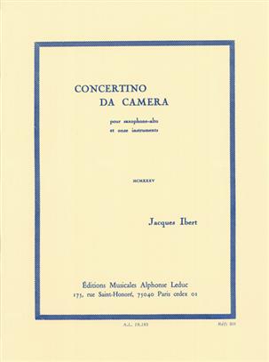 IBERT J. - CONCERTINO DA CAMERA -
