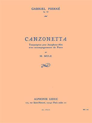 PIERNE G. - CANZONETTA SI M - OP.19