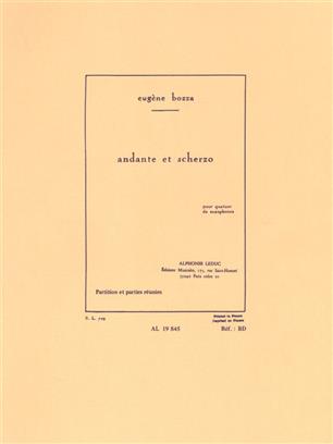 BOZZA E. - ANDANTE Y SCHERZO (SC+PT) (SATB) -