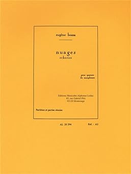 BOZZA E. - NUAGES (SC+PT) (SATB) -