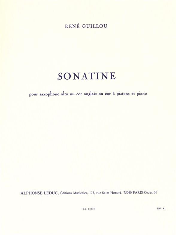 GUILLOU R. - SONATINA - (SAXO/P)