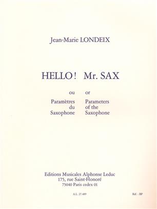 LONDEIX J.M. - HELLO! MR.SAX O PARAMETROS -