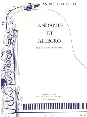CHAILLEUX A. - ANDANTE ET ALLEGRO -
