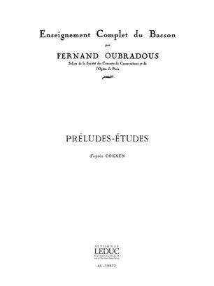 OUBRADOURS F. - PRELUDIOS COKKEN -