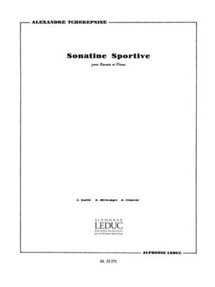 TCHEREPNINE A. - SONATINA SPORTIVA - FAGOT Y PIANO -