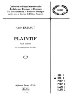 DUHAUT A. - PLAINTIF - FAGOT Y PIANO