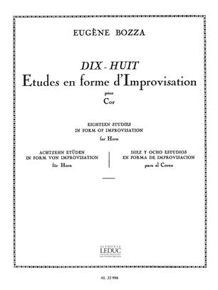 BOZZA E. - ESTUDIOS IMPROVISACION (18) -