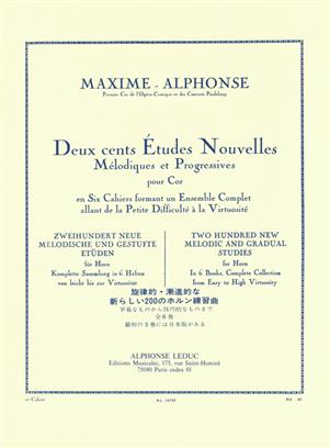 MAXIME ALPHONSE - ESTUDIOS NOUVELLES (200) V.2 -