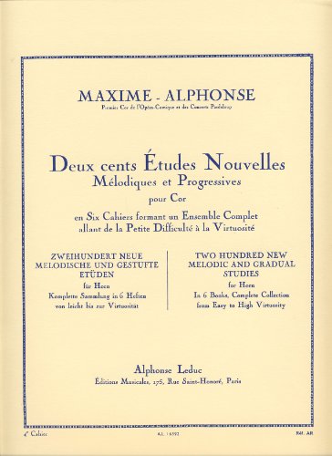 MAXIME ALPHONSE - ESTUDIOS NOUVELLES (200) V.4 -
