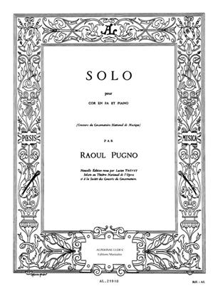 PUGNO R. - SOLO -