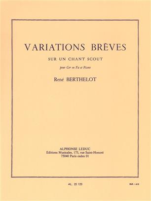 BERTHELOT R. - VARIACIONES BREVES SOBRE UN TEMA SCOUT -