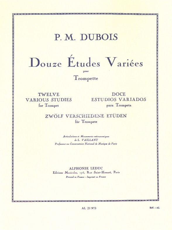 DUBOIS P.M. - ESTUDIOS VARIADOS (12) - TROMPETA -