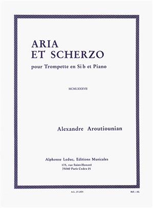 ARUTUNIAN A. - ARIA  Y SCHERZO -