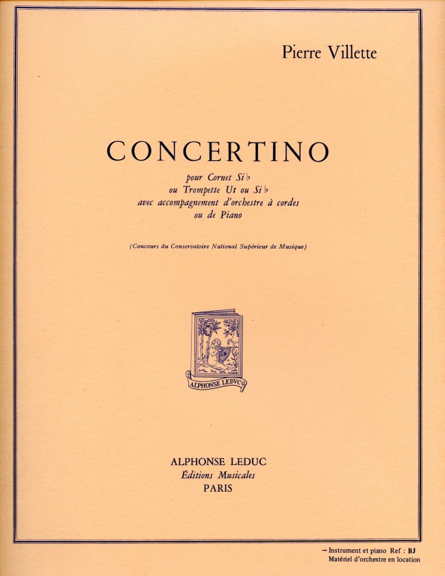 VILLETTE  P. - CONCERTINO -