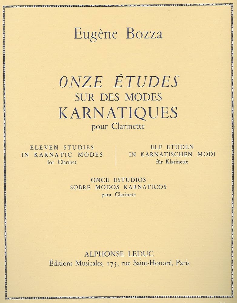 BOZZA E. - ESTUDIOS SOBRE LOS MODOS KARNATICOS (11) -