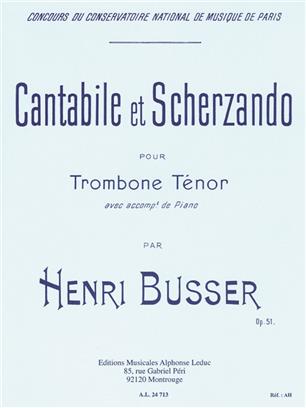 BUSSER H. - CANTABILE SCHERZO - OP.51