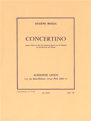 BOZZA E. - CONCERTINO TUBA Y PIANO
