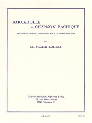 SEMLER-COLLERY J. - BARCAROLLE ET CHANSON -