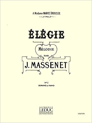 MASSENET J. - ELEGIA -