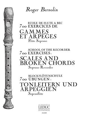 BERNOLIN R. - EJERCICIOS DE ESCALAS Y ARPEGIOS (700) -