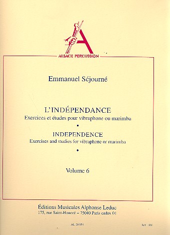 SEJOURNE E. - INDEPENDENCIA V.6 VIBRAFONO O MARIMBA -