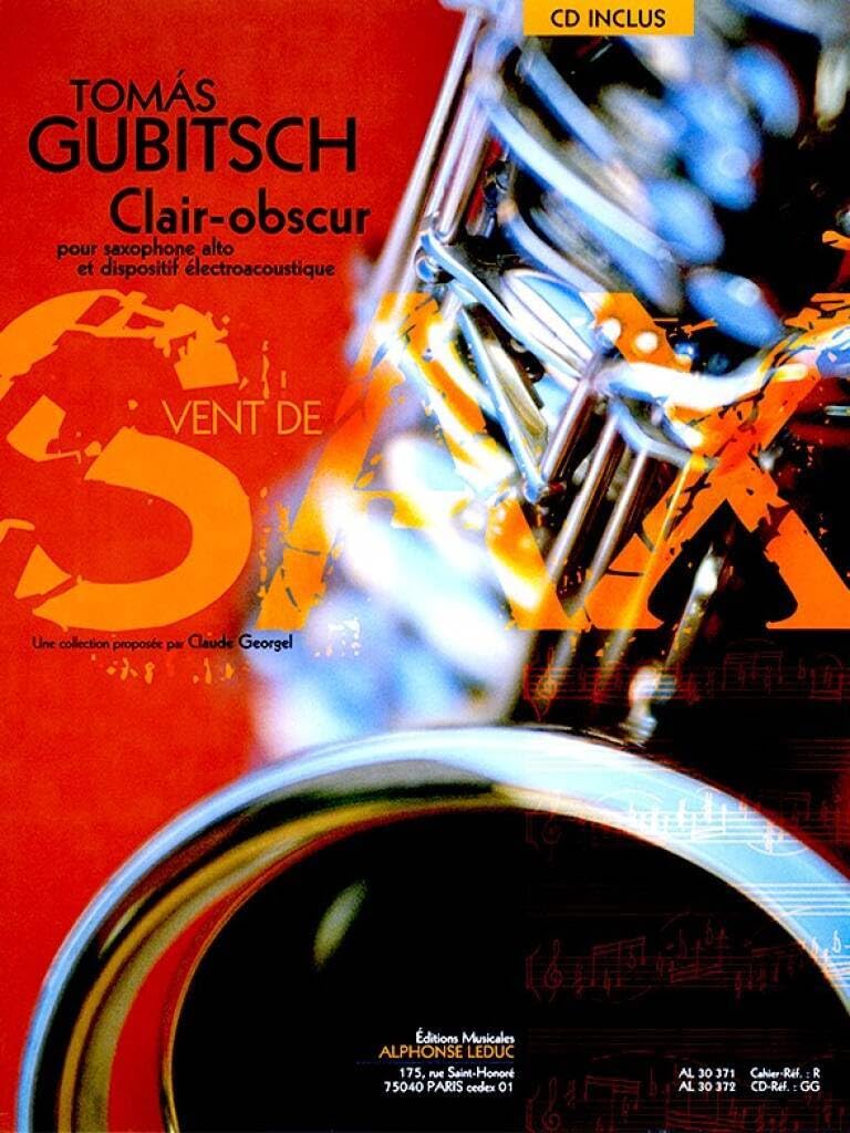 Tomas Gubitsch -  clair-obscur: eb saxophone book/cd