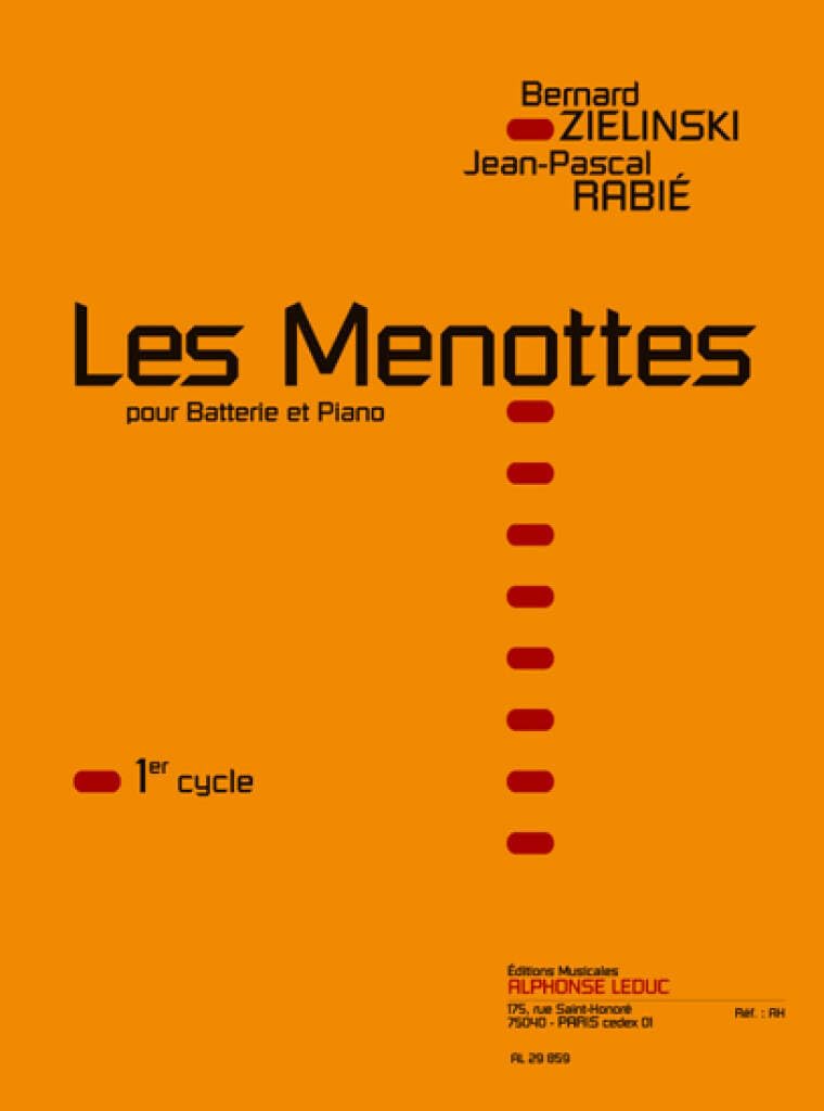 Rabie/ Zielinski - les menottes pour batterie et piano